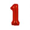 Balão digital de filme de alumínio vermelho de 32 polegadas Número de aniversário 12345789 balão ano de bebê decoração de layout