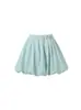 Falda Corta de Brote Verde para Mujer Verano 2025 Nuevo Estilo Falda Tutú Línea A Anti-Exposición Falda Tutú Petite
