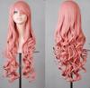 Peluca de anime COS multicolor de comercio exterior de 80 cm, cosplay, colorida, rizada, de seda de alta temperatura, para festivales y bailes.