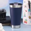 Taza de Cerveza de Acero Inoxidable 304 Gran Capacidad Aislada Taza Fría y Caliente Abrebotellas Taza para Coche Venta al por Mayor Montaje en Vehículo