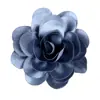 Flor de tecido DIY feita à mão para roupa bolsa chapéu sapato acessório de flor para cabelo flor 7cm flor em rolo de cetim brilhante