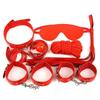 Brinquedos sexuais para adultos, máscara para os olhos de homens e mulheres, algemas de couro, tortura, conjunto de 7 peças de brinquedos alternativos, atacado
