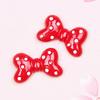 Grandes Accesorios de Resina con Lazo de Lunares diy Accesorios para Tocado de Niños Parche de Dibujos Animados de Joyería Creativa para Carcasa de Teléfono Móvil