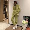 Pijama Du Xiaozhai para Mujer Invierno Manga Larga Traje de Pantalón Ropa de Casa para Pareja Traje Suave de Vellón de Coral Exterior