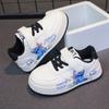 2025 Primavera y Otoño Nuevos Tenis de Dibujos Animados de Caña Baja para Niños Zapatos Planos Deportivos para Estudiantes Cubiertos de Cuero para Niños y Niñas