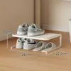 Estante divisorio para zapatero, estante divisorio para zapatero, armario divisorio de dormitorio, estante de almacenamiento de doble capa, solución de almacenamiento de zapatos