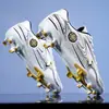Zapatos de Fútbol de Talla Grande Transfronterizos con Tacos Largos para Niños, Zapatos de Entrenamiento para Exteriores con Tacos Pequeños para Estudiantes de Primaria y Secundaria, Zapatos de Competición para Estudiantes de Primaria y Secundaria