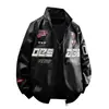 Pu9901 Traje de Motociclista Streetwear Retro Hip Hop Europeo y Americano de Peso Pesado para Hombre Chaqueta de Cuero Pu para Hombre Marca Trendy Holgada