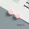 Accesorios de Resina de Rosa Artificial Coloridos de 12 mm Material para Manualidades Pegamento de Crema Funda de Teléfono Celular Agujero Zapato Pasador de Pelo Joyería