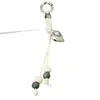 Cuerda Colgante Decorativa para Bolso, Cuerda Trenzada Anudada a Mano, Colgante Llavero para Equipaje, Correa para Teléfono Móvil, Cuerda de Nylon con Cuentas