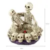 Cenicero Calavera Personalidad Decoración del Hogar Calavera de Resina Decoración de Personalidad Regalo de Halloween Calavera