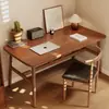 Mesa de Computador para Quarto, Mesa para Home Office, Mesa de Trabalho Simples para Meninas, Mesa Retangular Simples para Casa de Aluguel, Conjunto de Mesa e Cadeiras