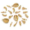 DIY Vacío Chapado en Oro Colgante Pequeño Calabaza Chile Adorno de Joyería Pendientes Pulsera Dijes Accesorios Colgante de Acero de Titanio