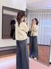 2025 Primavera Nuevo Abrigo Camisa Casual para Mujer Corto Pequeño Rompedor de Edad Diseño Sensación Chaqueta Top Trendy