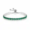 Corrente de Garra Retrátil Ajustável Vendida Quente Transfronteiriça Full Diamond Cobre Inlaid Zircônia Corrente de Unha Moda Simples Pulseira de Casal Atacado