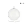 Bola de Natal de Alta Transparência Enfeite de Árvore de Natal Bola Plástica Oca Bola Redonda Acrílica Irregular Caixa com Decoração de Natal