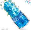 Explosiones transfronterizas resistente a la fusión hexagonal 123 mm mixto 12 colores set de lentejuelas para nail art parche de joyería para nail art