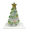 Árbol de Navidad de Vidrio Soplado a Mano de 8.5 cm Zibo Manualidades de Vidrio Árbol de Navidad Giratorio Jingdezhen