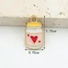 Colgantes de Joyería Esmaltada de Aleación Lindos Dibujos Animados Ropa de Bebé Biberón Pie de Bebé Accesorios para Pulsera Collar Colgante
