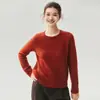 Colección Otoño 2026: Cuello Redondo, Estilo Jersey, Suéter de Punto de Seda de Morera y Cachemira, Manga Raglán, Prenda Base