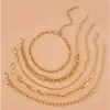 Set de Pulseras, Accesorios Decorativos, Pulsera Personalizada, Nuevo Set de Pulseras de Aleación Combinada, Popular Plata Moda Commuter Estilo Simple