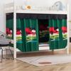 Cortina Mosquitera para Cama de Dormitorio Estudiantil Pre-Almacén Cortina de Cama Integrada Litera Superior e Inferior Tela Blackout Dormitorio Femenino Cortina de Privacidad de Doble Propósito