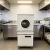 Máquina de Lavar Louça Comercial de Aço Inoxidável 304 com Tampa Aberta, Totalmente Automática com Esterilização por Alta Temperatura, Fornecimento Direto do Fabricante, Exportação, Certificado CE