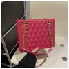 Bolsa Rhomboid Cadeia Grande Capacidade Bolsa Feminina 2024 Novo Nicho Ins All-match Moda Moda Moda Crossbody Bag