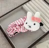 Nuevo Lindo Clip de Plátano Grande de Lunares del Conejo Miffy para la Parte Posterior de la Cabeza, Pinza para el Cabello Versátil y Dulce
