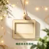 Juguetes educativos de madera para niños, proyectos de manualidades DIY, portafotos colgantes vintage, decoraciones de pared, mini portafotos de Navidad