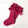 Calcetines para Otoño e Invierno, Calcetines a Media Pantorrilla, Calcetines Cálidos de Algodón para Bebés, Calcetines Holgados para Bebés con Lazo, Calcetines Gruesos para Niñas al por Mayor