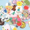 Nueva Serie de Dibujos Animados Mini Pegatinas de Tela Bordado DIY Accesorios de Ropa Decoración Mochila Escolar Infantil Decorativa Estilo Pegamento Caliente