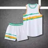 Uniforme de Basquete Conjunto Camisa Estampada Masculina e Feminina Uniformes de Time Estampados para Alunos do Ensino Fundamental e Crianças Acampamento de Treinamento Competição Esportiva Verão