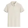 Camisa Polo de Algodón Desang 165g Sin Costuras Raglán Cuello Solapa Manga Corta Ropa de Trabajo para Catering y Trabajo, Admite Texto Impreso y Logo Bordado