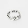Anillo de plata 925 Yintai con diseño de dibujos animados, estilo frío y nicho para mujer, anillo abierto con personalidad de celebridad de Internet, anillo para el dedo índice.