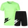 Pantalones cortos de manga corta de verano para hombre, camiseta holgada para entrenamiento de baloncesto, fitness y running, traje deportivo informal