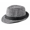 Chapéu de Lã Novo Outono e Inverno Chapéu Coco Masculino Moda Retrô Britânica Chapéu Jazz Xadrez Chapéu de Cavalheiro Versátil Casual