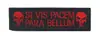 HaiKe Outdoor Amazon - Tira de pecho para abanico militar, brazalete con diseño de PUNISHER, etiqueta de tela con velcro