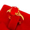 Joyería de oro de arena de Vietnam al por mayor con incrustaciones de circón jade malayo anillo abierto chapado en oro suministro directo de fabricantes femeninos anillo de circón