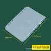 Bolsa de Armazenamento com Zíper de PVC Pode Ser Usada como Bolso Porta-Documentos Recarregável para Fichário A5A6B56-Furos Bolsa para Documentos Bolsa para Recibos Tipo Zíper