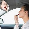 Espejo de maquillaje para coche con luz LED táctil transfronteriza, espejo de belleza para coche, parasol para copiloto