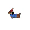 2026 Broche de Metal de Dachshund Desenho Animado Fofo Insígnia de Personalidade Criativa Acessório Adorável para Pet Broche de Moda Joia