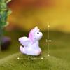 Micro Paisagem Fada Bolo de Fadas Pequenos Ornamentos Romântico Céu Estrelado Unicórnio Animal Bonito Resina Artesanato Pingente
