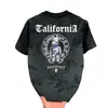 2026 Verano Nuevo Diseño Estampado Casual Americano Deportivo para Hombre Cuello Redondo Manga Corta Camiseta Versátil Parte Superior Manga Corta