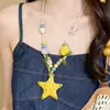Colar de Estrela-do-Mar em Cerâmica para Mulheres, Estilo Nicho Resort, Vibe Praiana, Corrente para Clavícula, Corrente para Suéter, Atacado de Acessórios, Início da Primavera