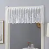 Cortina de aire acondicionado estilo coreano pastoral que bloquea el viento, previene el flujo de aire directo, se puede usar cuando el aire acondicionado está encendido, cortina multiusos, cortina de encaje para cubrir muebles con adhesivo mágico