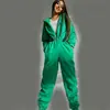 Venta Caliente Transfronteriza 2024 Amazon Ebay Deportivo Casual para Mujer Mono con Cremallera Decorada y Capucha Traje de una Pieza