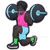 Accesorios para Zapatos Deportivos y de Fitness, Hebillas Decorativas de PVC Crocs, Hebillas de Flor de Goma Suave para Zapatos, Hebillas Decorativas de Mancuernas, Hebillas