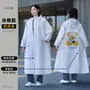 Impermeable Eva Long para Hombres y Mujeres, Poncho de Lluvia Transparente a Prueba de Tormentas de Cuerpo Completo para una Persona, Impermeable Exterior Engrosado y Extendido