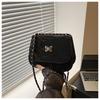 Bolso Cruzado de Diseño Nicho Estilo Coreano 2024 Otoño Nueva Moda Casual Moderno Plisado Cadena Cruzado Viajero
